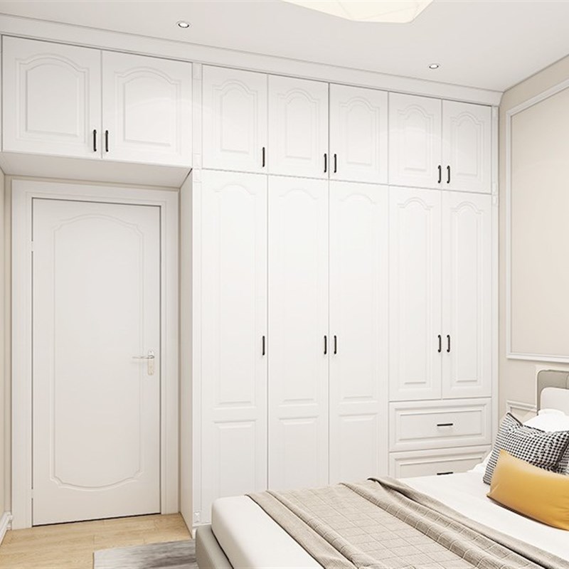 重庆衣柜定制  实木平开门整体造型定制 简约北欧风 全屋家具定制