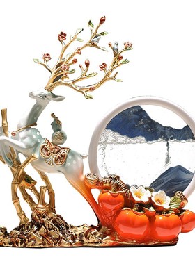 创意鹿摆件家居客厅玄关电视柜装饰品 搬家乔迁之喜新居礼品礼物