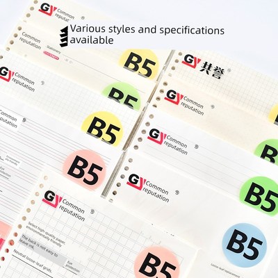 小职员内页替代核心空白活页纸A5可拆卸20孔32K笔记本活页内芯