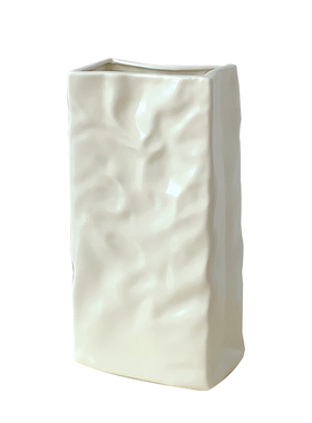 SUQU美学高级感简约奶油花瓶鲜花水培插花摆件客厅餐厅干花装饰品