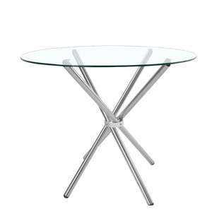 dining glass table定制钢化玻璃餐桌轻奢高级感洽谈桌家用餐桌椅