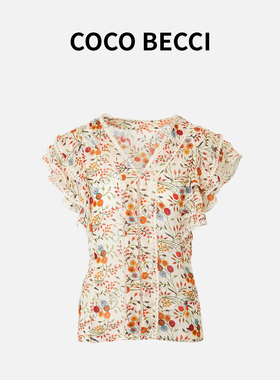 COCO BECCI【小南瓜】100苎麻显瘦百搭短袖衬衫CFXYB312019