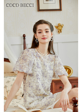 COCO BECCI 新【花间篱裳】蕾丝连衣裙YT24YSU720004