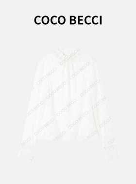 COCO BECCI【梦幻芭蕾】法式复古风蕾丝上衣YT24JA31J027