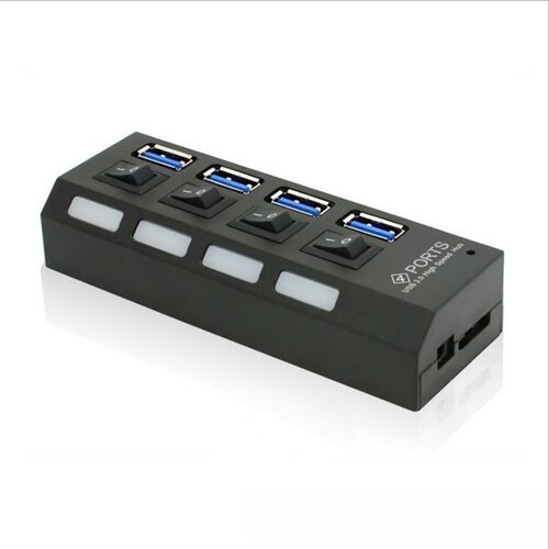 USB30四口拓展坞带独立开关高速