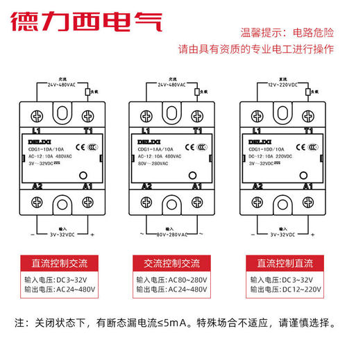 单相SSR固态继电器CDG1DAAADD24V
