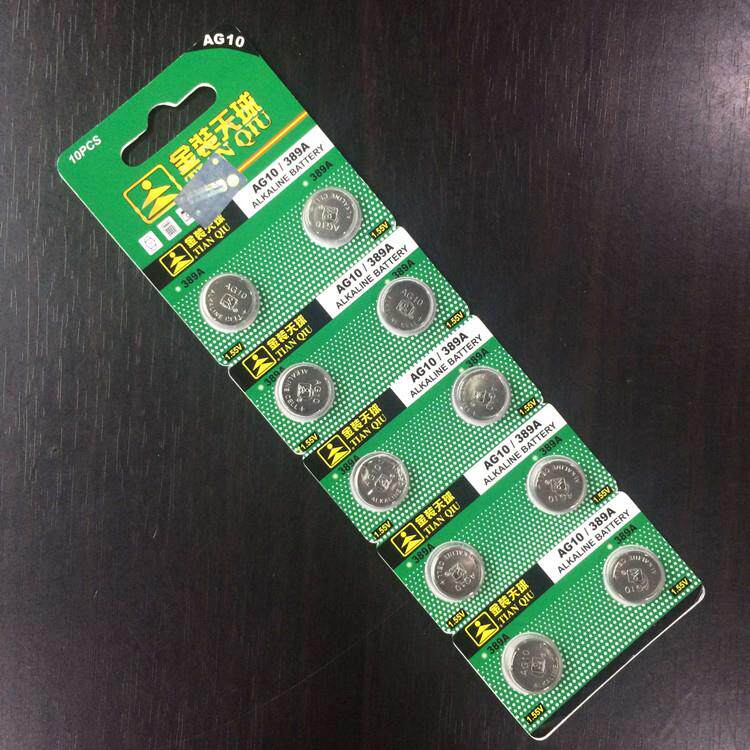 AG10天球TMMQ电子1.5V LR1130 LR1131 389 LR54 GP189电池1粒价350979