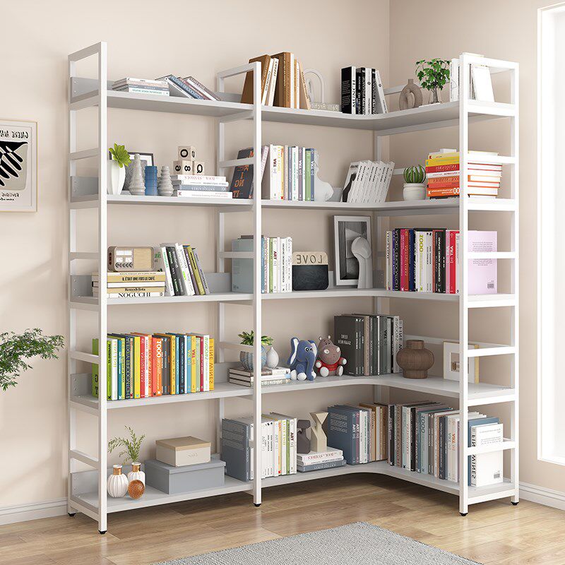 转角专用书架落地置物p架一体靠墙书柜角落简易钢制多层拐角货架,住宅家具,书架,淘宝优惠券,粉丝福利购,淘宝优惠卷