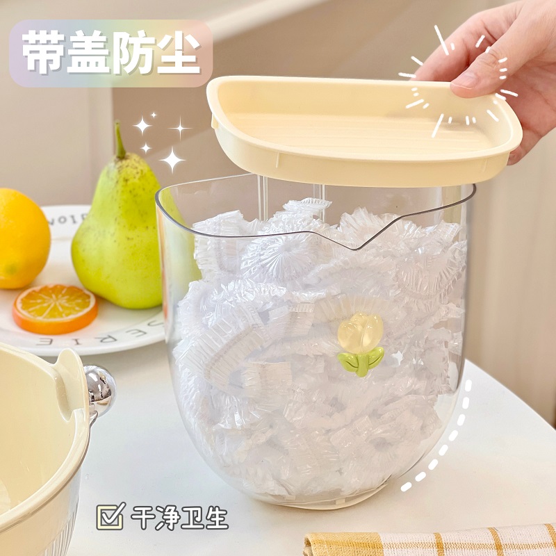 保鲜膜收纳盒免打孔壁挂式u墙上透明置物架厨房可爱收纳架盒子家