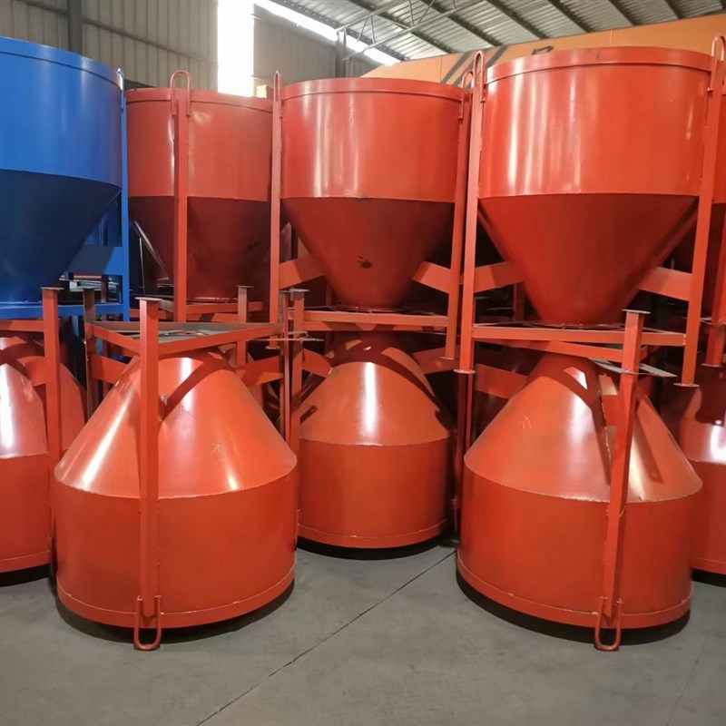 工地塔吊料斗混凝土放料斗混凝土吊斗塔吊圆N斗砂浆水泥斗塔机吊