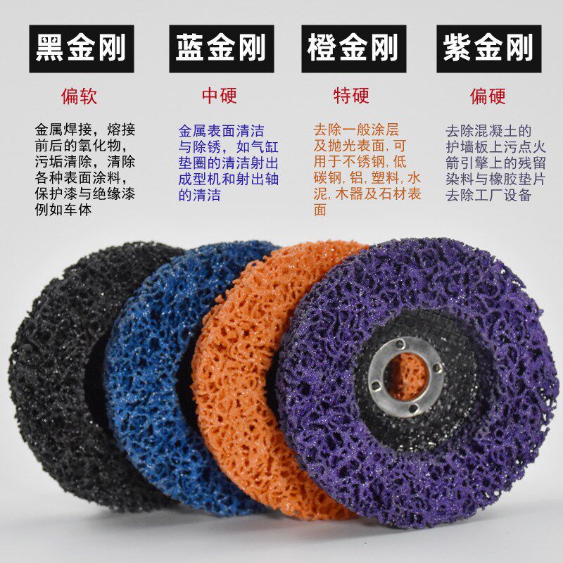 黑金刚打磨片金属除锈汽车除漆面C钣金角磨机打磨神器不锈钢抛光