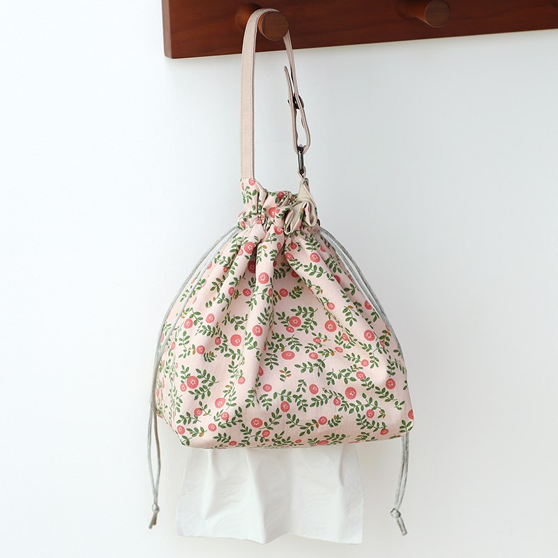 布奏碎花车载纸抽k盒车内纸巾盒车用抽纸挂袋卫生间厕所抽纸盒悬