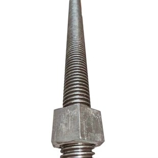 粗牙丝杆45 90加长梯Z形丝杆螺 梯形丝杠T16T20T30T40全牙丝杆16