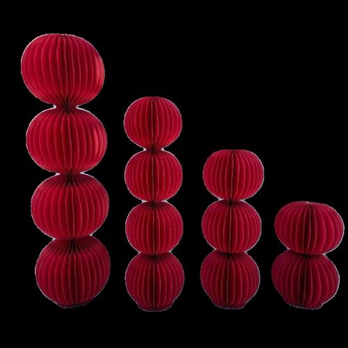 纸艺蜂窝中式立体灯笼喜字路引摆件装饰折叠结婚T婚礼婚房布置圆