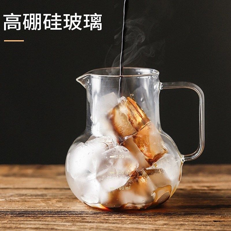 手冲咖啡壶带刻度把手耐热玻璃挂耳咖啡分享壶R家用滴漏品鉴杯套,餐饮具,咖啡壶,淘宝优惠券,粉丝福利购,淘宝优惠卷