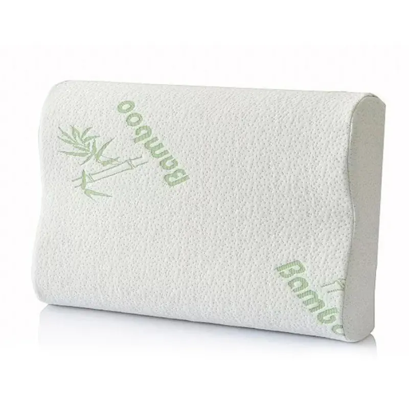 慢回弹记忆棉枕头枕芯单人竹纤维波浪枕颈椎护颈枕