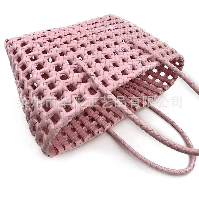 销售镂空编织篮手提菜篮子采摘篮手工编织包度假拍照