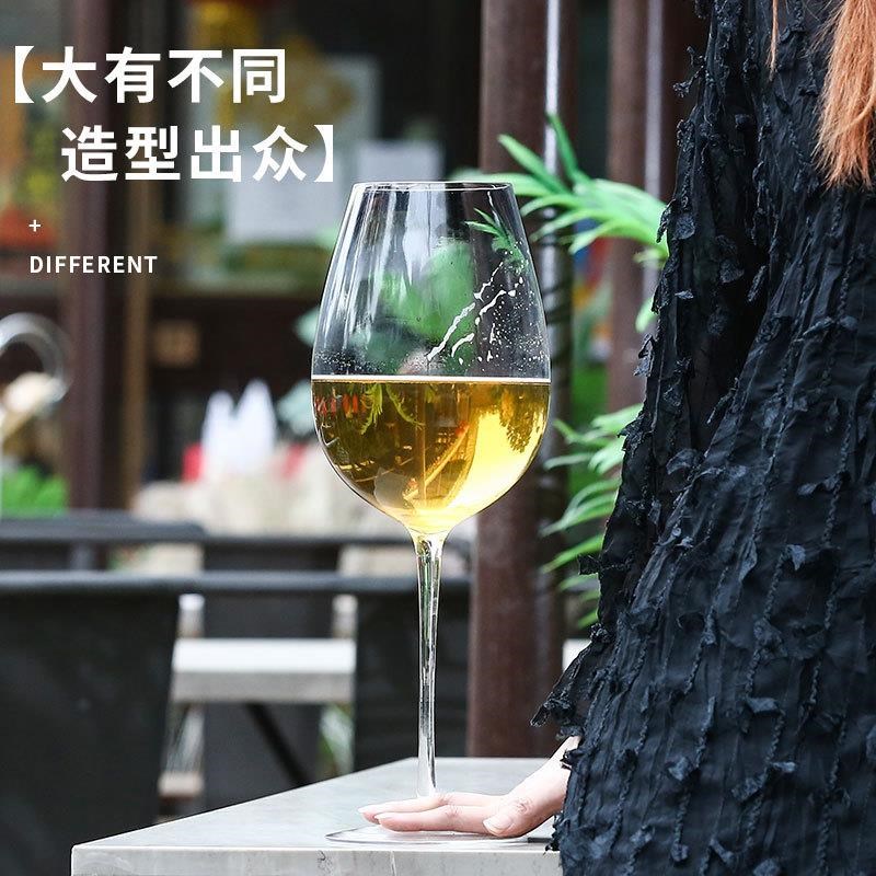 巨大特大号酒f杯超大巨型大容量啤酒杯水晶红酒杯高脚杯玻璃英