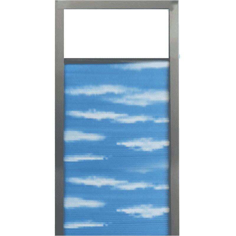 手新款铝合金无电动阳光房蜂巢顶C帘天窗玻璃房遮阳隔热百叶窗帘