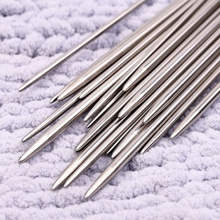 15cm长实心毛衣针棒针毛线签粗直针长针手工织围巾打毛衣编织工具