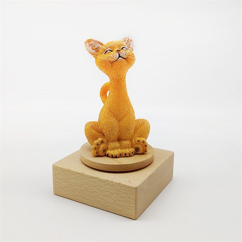 木质音乐盒天f空之城八音盒实木旋转底座儿童手工礼物耶诞节情人