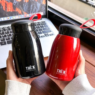 大肚保温杯简约0男女生水杯便携商务杯子