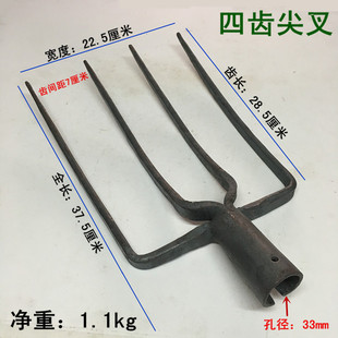 农用钢叉四齿钢叉四股叉子各种钢叉三齿叉稻草叉稻杆叉二齿叉