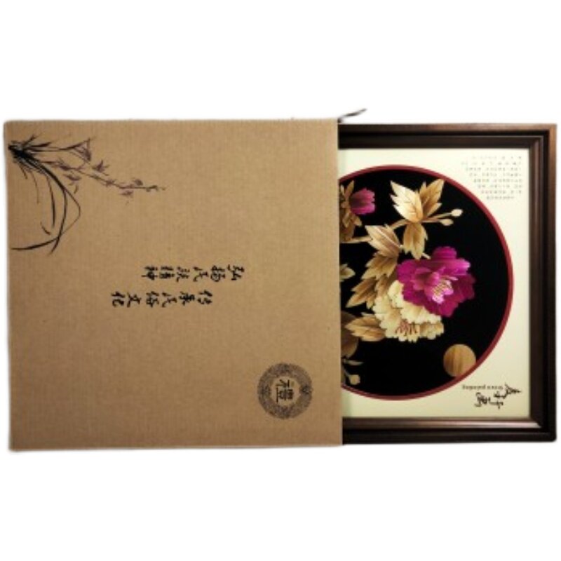麦秆画 特色工艺品 送朋友品 家装品 出国品 送外