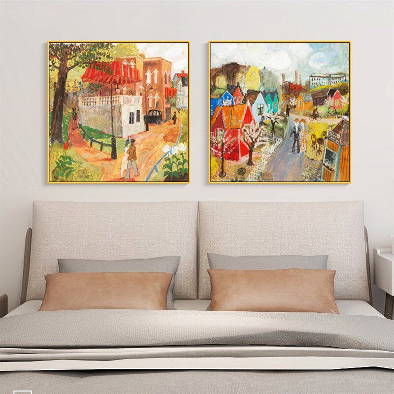 画现代简约背景墙挂画众象壁画欧式餐厅墙画