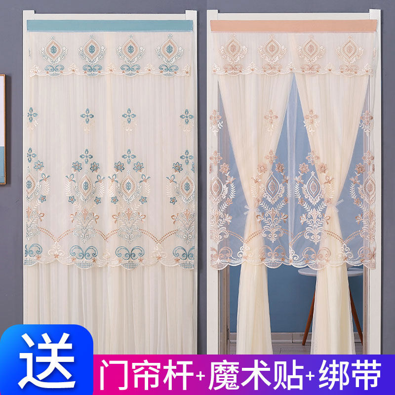 门帘房间遮挡帘隐私帘纱帘半帘帘挂帘卫生间挡帘