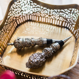 掬涵 红酒塞 葡萄酒瓶塞真空塞子家用树脂装饰复古巴洛克欧式