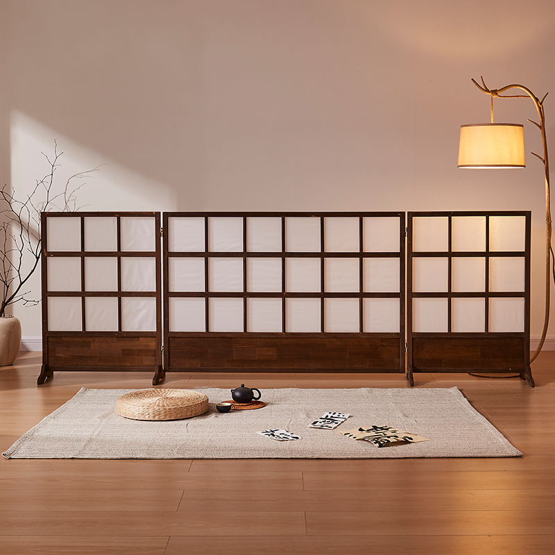 屏风可折叠移动轻奢高级感遮挡中古风小屏风隔断墙客厅2025新款