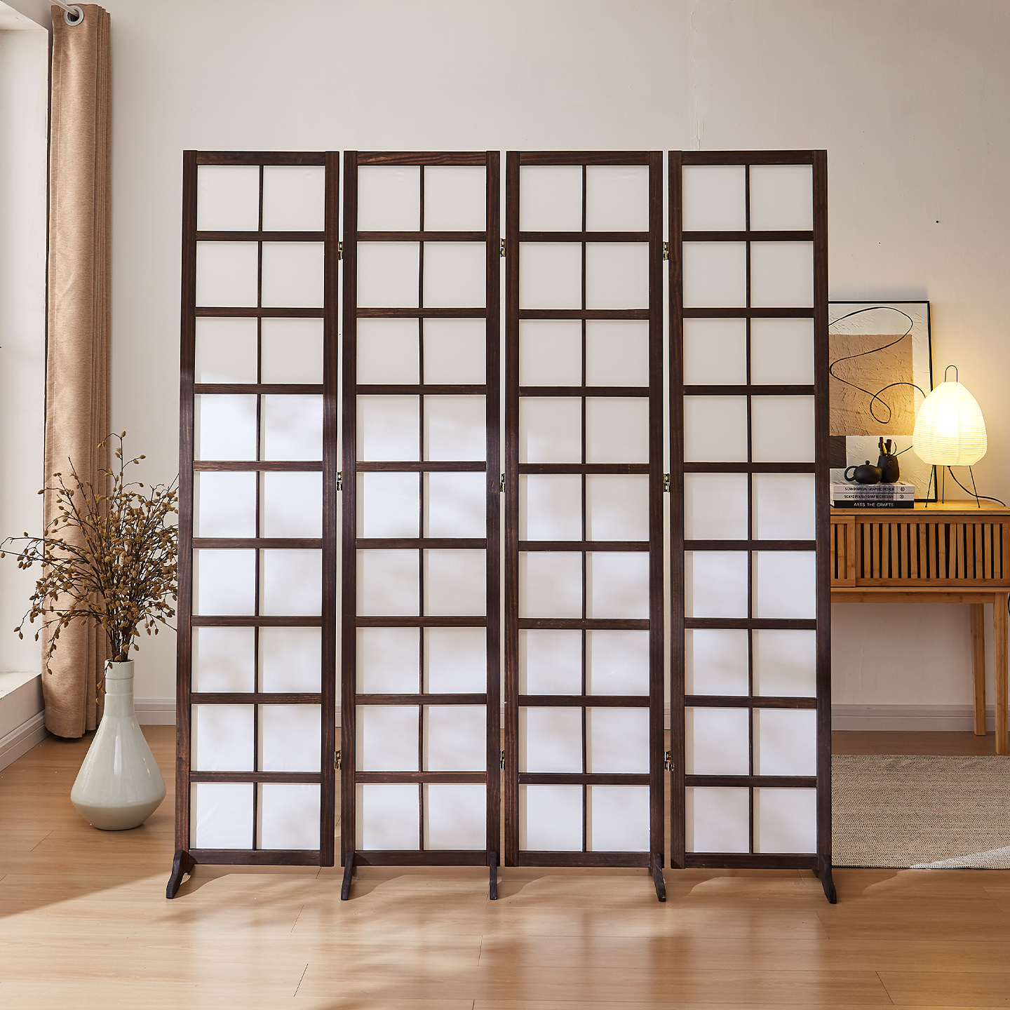 屏风折叠可移动2025新款隔断屏风轻奢高级感中古风新中式家用隔断