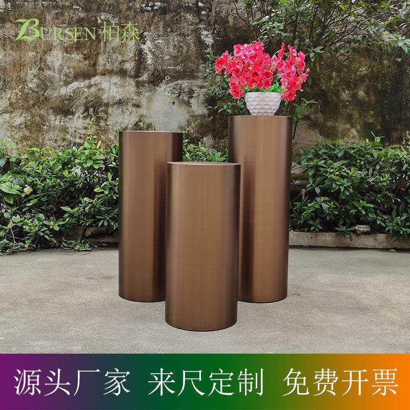 古铜色吧台支撑脚 可定制圆柱展示地台 柏森金属茶几脚 中岛台结,商业/办公家具,展示地台/底座,淘宝优惠券,粉丝福利购,淘宝优惠卷