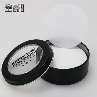 咖啡滤纸圆型意式手柄粉碗58mm51mm专用二次过滤萃取纸带收纳盒