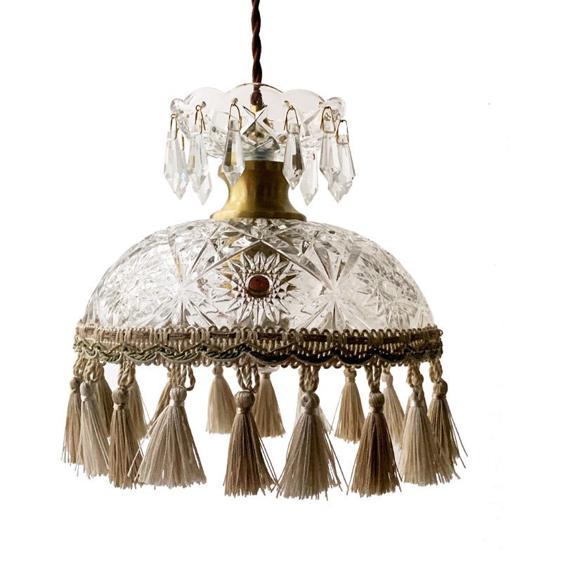 全美一丁玻璃水晶流苏小吊灯餐厅吧台床头灯阳台入户玄关飘窗灯,家装灯饰光源,床头/玄关/吧台/过道吊灯,淘宝优惠券,粉丝福利购,淘宝优惠卷