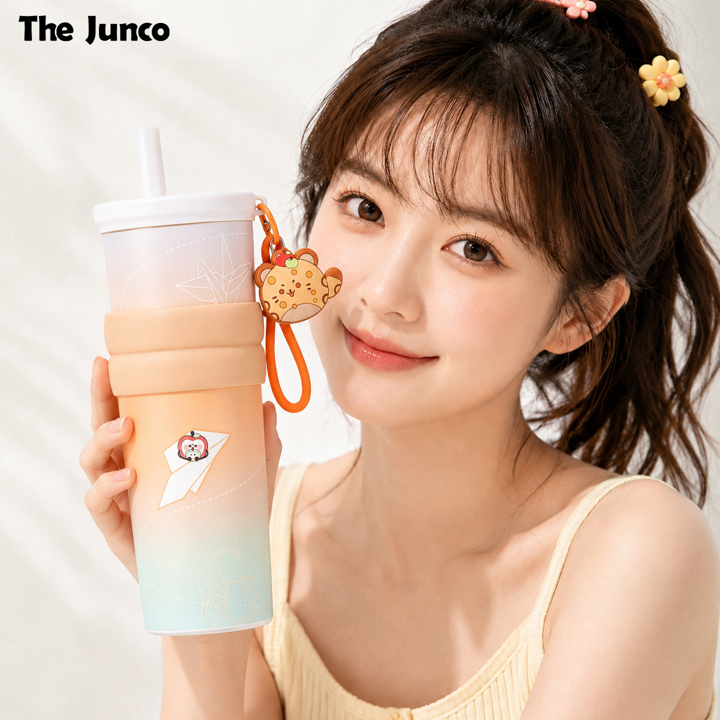 恋与深空周边水杯夏以昼吸管杯子