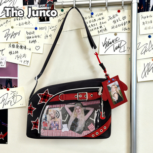 官方宋雨琦周边同款痛包生日礼物黑红小食量应援包包大容量斜挎包