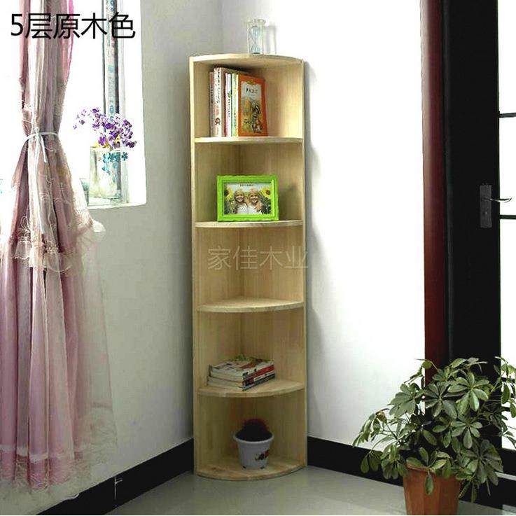 美客家简约现代实木角柜书柜墙角置物架三角收纳边柜储物柜,住宅家具,书架,淘宝优惠券,粉丝福利购,淘宝优惠卷