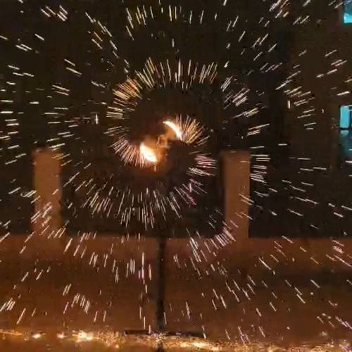 非遗打铁花道具风火轮(定