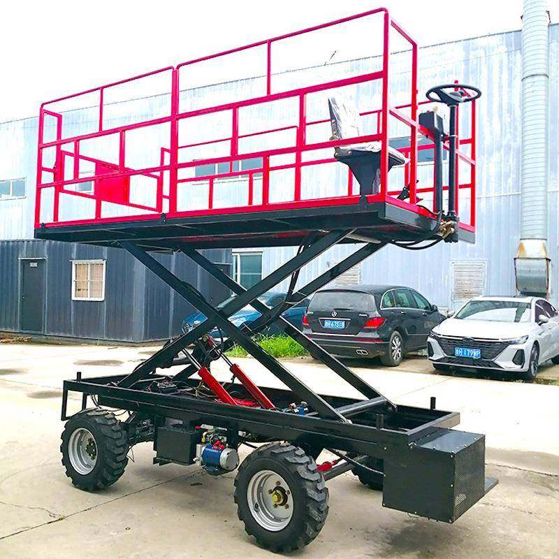 高空升降工作平台果园升降采摘车自行走轮式升降机简单便捷,搬运/仓储/物流设备,其他起重搬运设备,淘宝优惠券,粉丝福利购,淘宝优惠卷