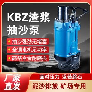 31.5泥浆污水泵220V440V660V合金潜水抽沙渣浆泵 KBZ潜水泵45.5
