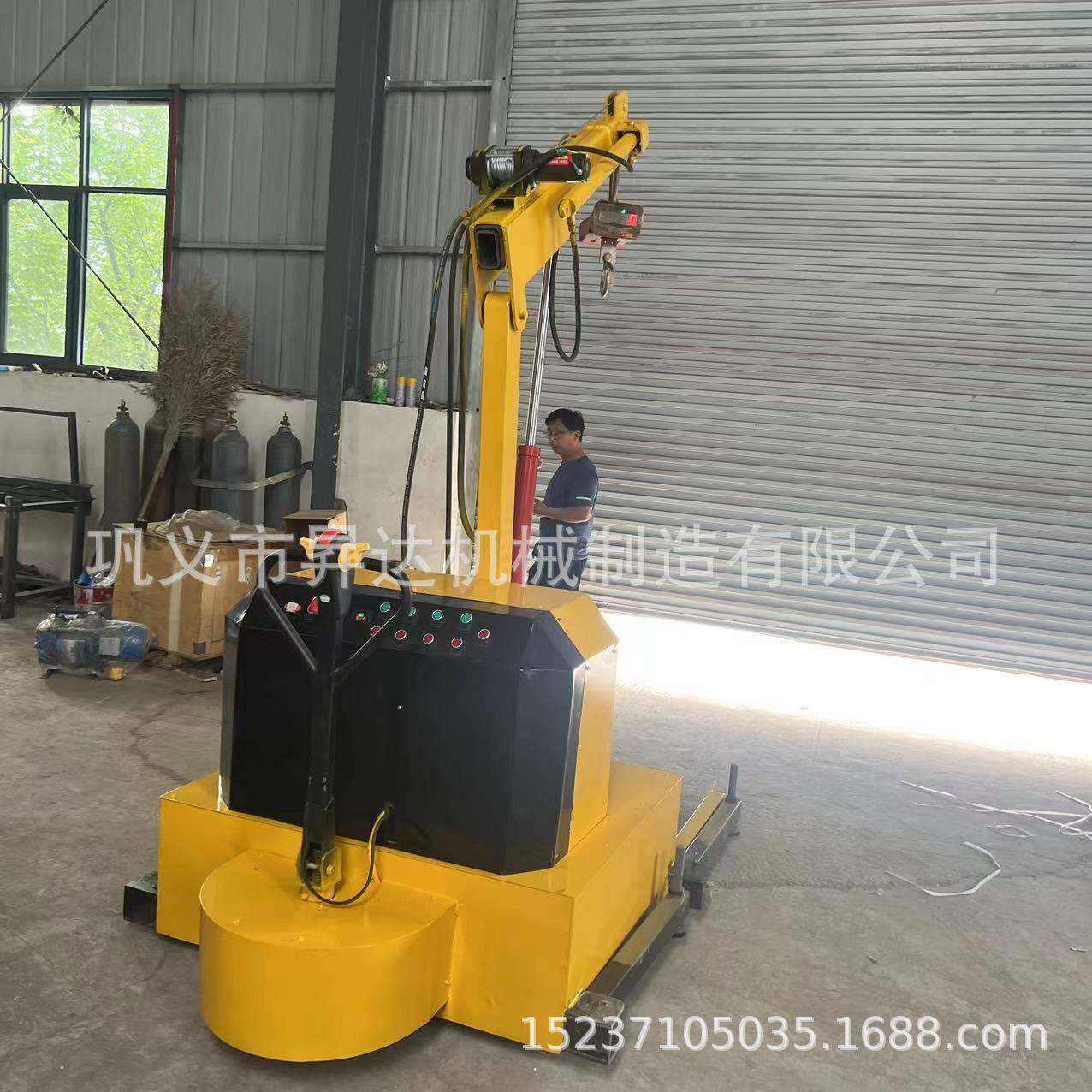 机械1.-t移动式重型起重机全自动液压单臂提升机仓库吊装机,搬运/仓储/物流设备,其他起重搬运设备,淘宝优惠券,粉丝福利购,淘宝优惠卷