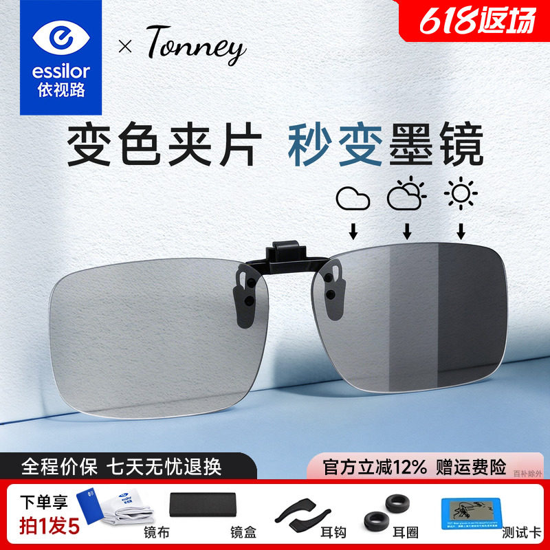 依视路Tonney超轻日夜两用变色片