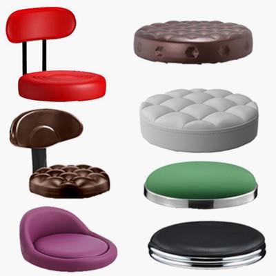 新款酒吧椅坐面PU革面海棉坐垫软面吧凳凳子面圆凳面升降椅子配件