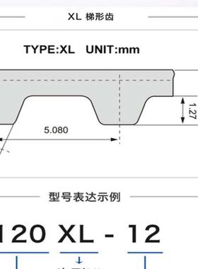 橡胶同步带 206XL 210XL 216XL 220XL 224XL 228XL 240XL 传动带