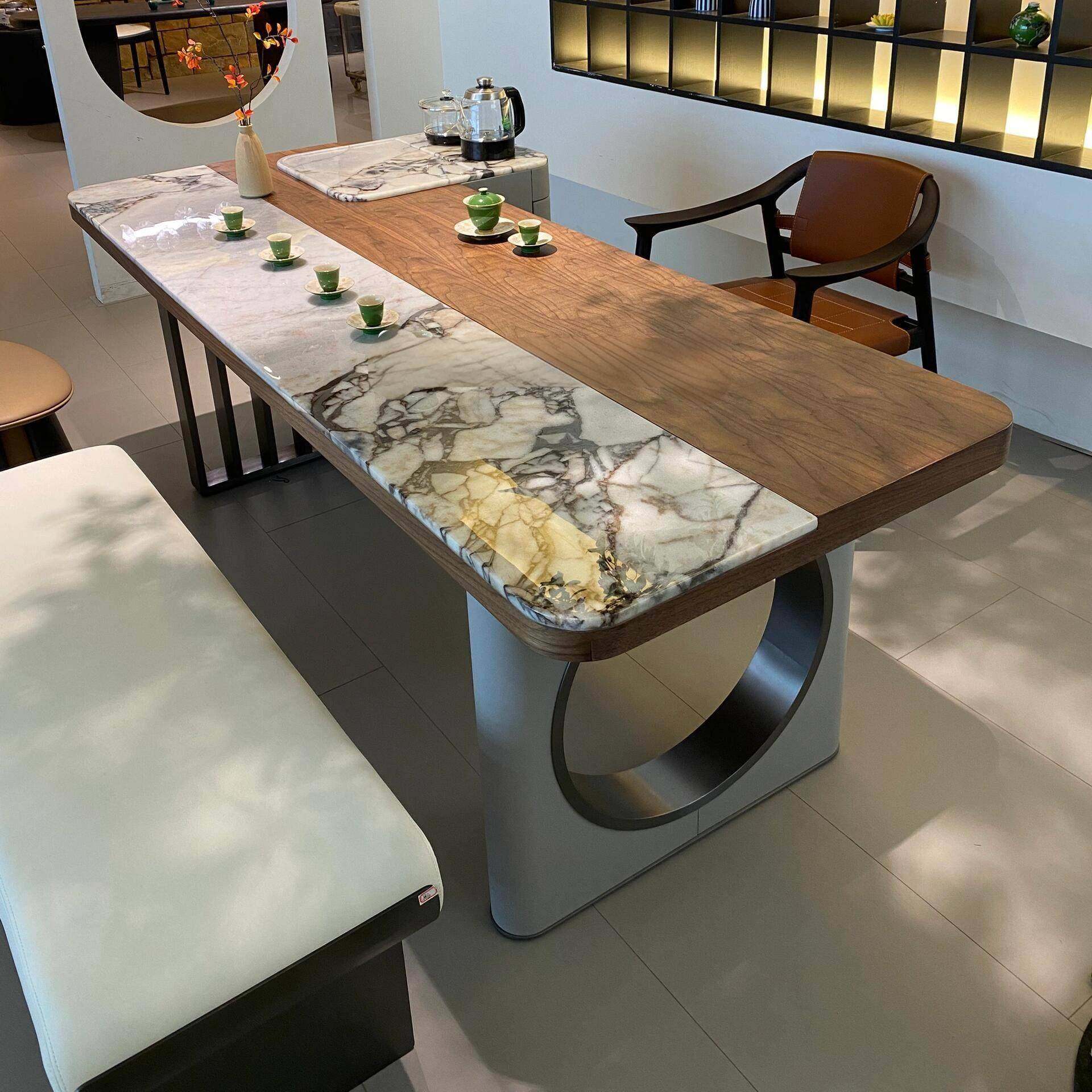 宋氏美学高端定制奢石茶台2025设计师同款功夫泡茶桌茶桌椅组合,住宅家具,家用茶台/茶桌,淘宝优惠券,粉丝福利购,淘宝优惠卷