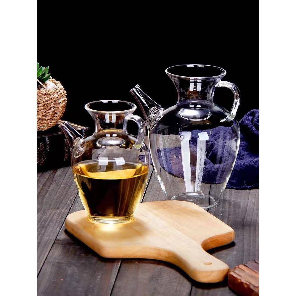 仿宋茶壶绿茶执壶耐热茶杯泡茶器透明小号花瓶醒酒壶高硼硅玻璃壶
