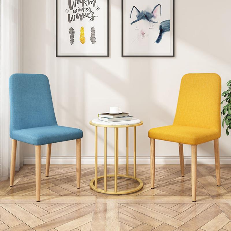 现代简约餐椅家用靠背椅子北欧餐桌椅布艺轻奢椅子餐厅凳子成人