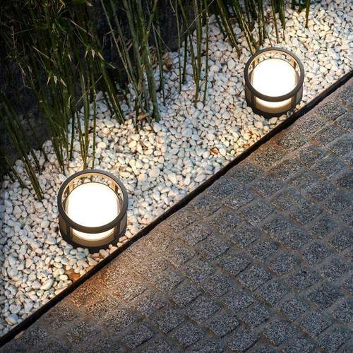 太阳能户外灯草坪灯柱头柱子灯防水日式花园别墅景观灯草坪插地埋